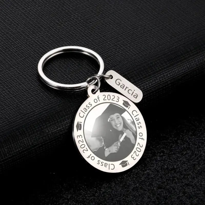 Porte Clés Personnalisable Photo Argent