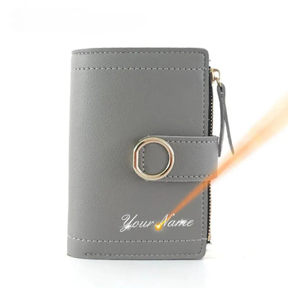 Porte Monnaie Femme Personnalisé - Gris