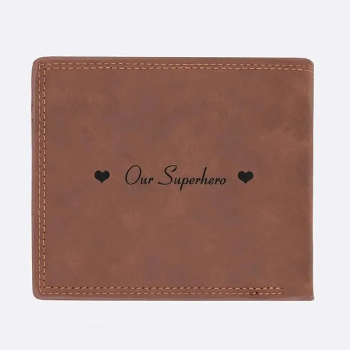 Portefeuille Cuir Personnalisé Photo