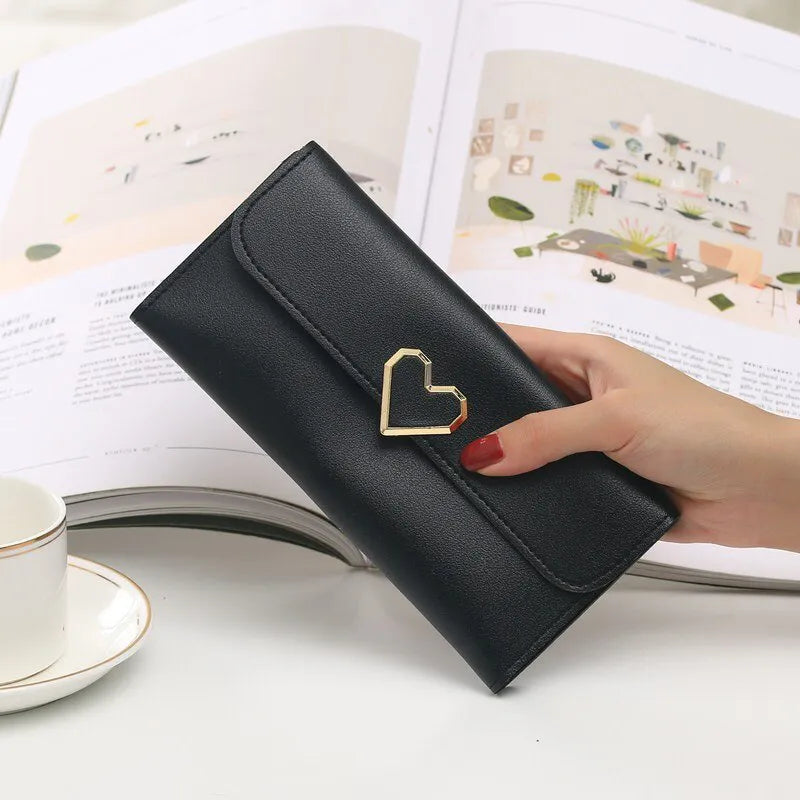 Portefeuille Personnalisé Femme Noir