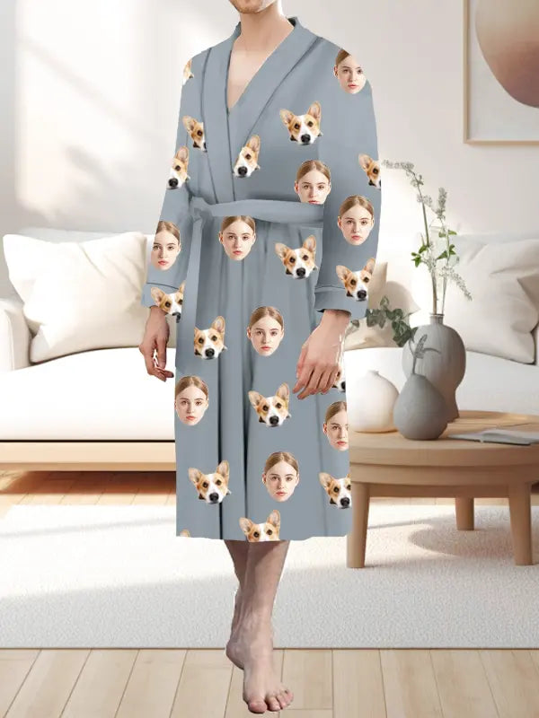 Robe de Chambre Personnalisé Homme XXL