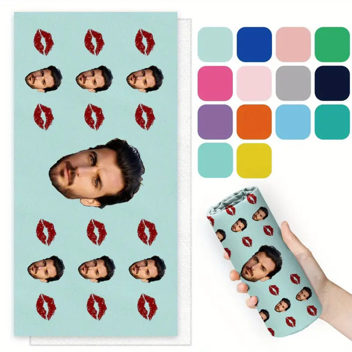Serviette de Bain Personnalisée Photo
