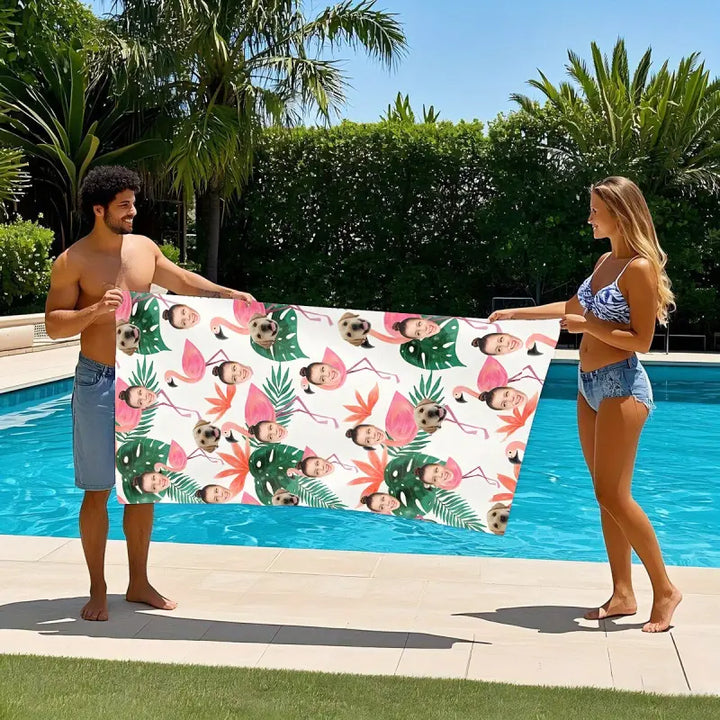 Serviette Personnalisée Photo 120x180 cm