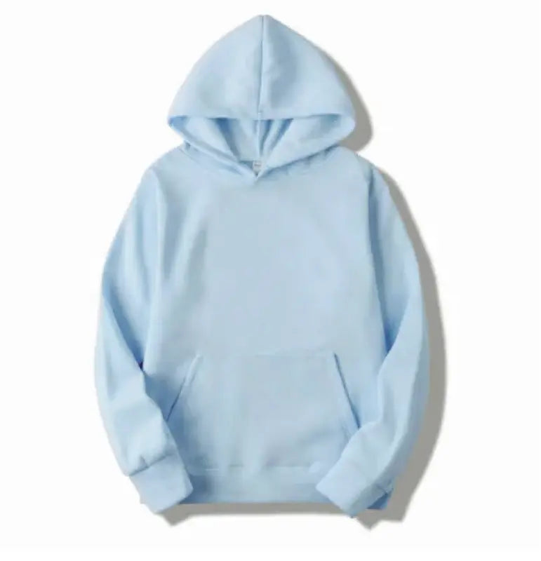 Sweat Capuche Personnalisé Brodé Bleu Ciel