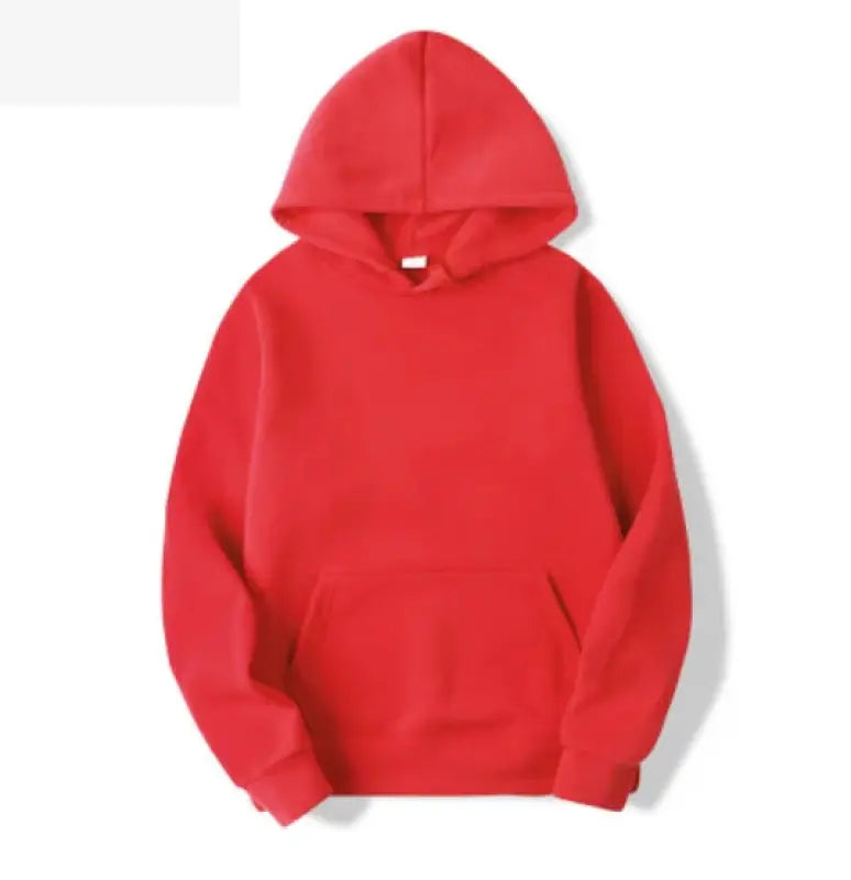 Sweat Capuche Personnalisé Brodé Rouge