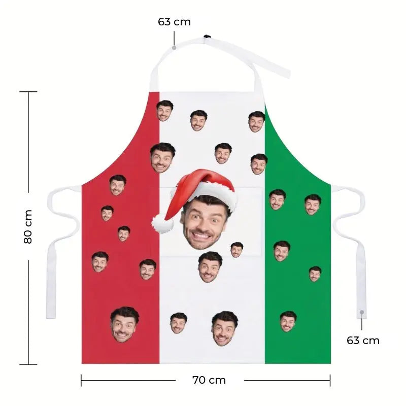 Tablier de cuisine personnalisé de Noël Italie