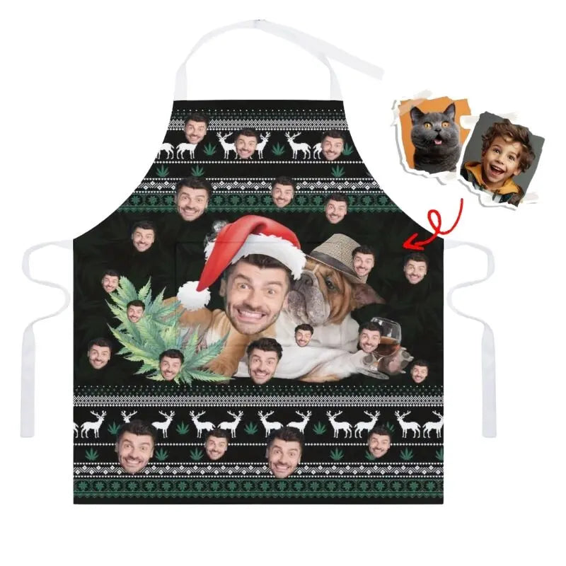 Tablier de cuisine personnalisé de Noël