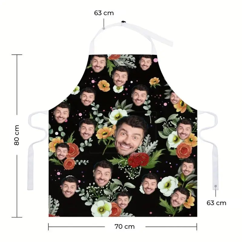 Tablier Homme Personnalisé Fleurs