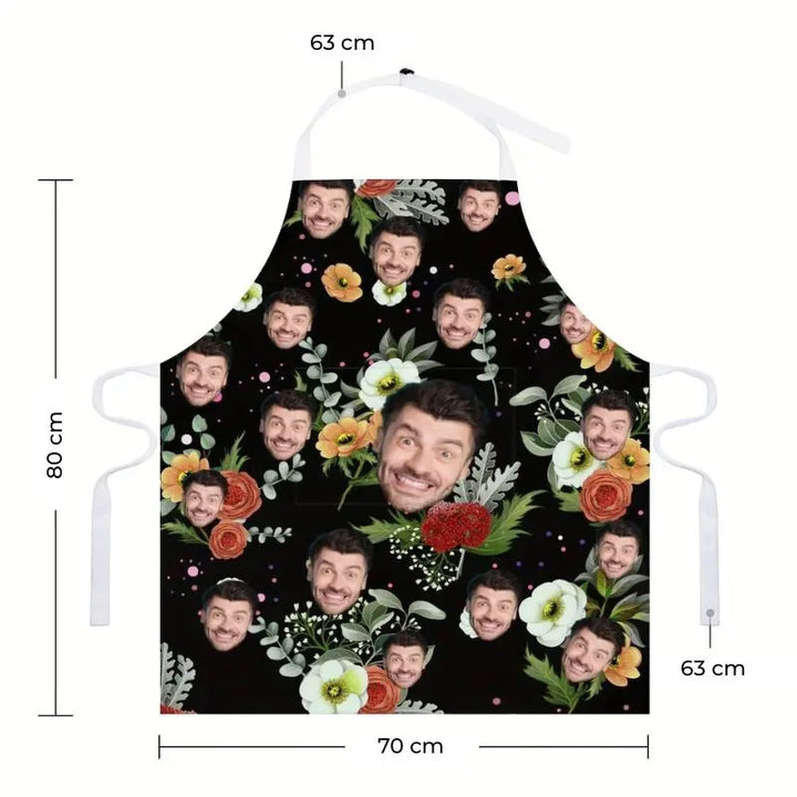 Tablier Homme Personnalisé Fleurs