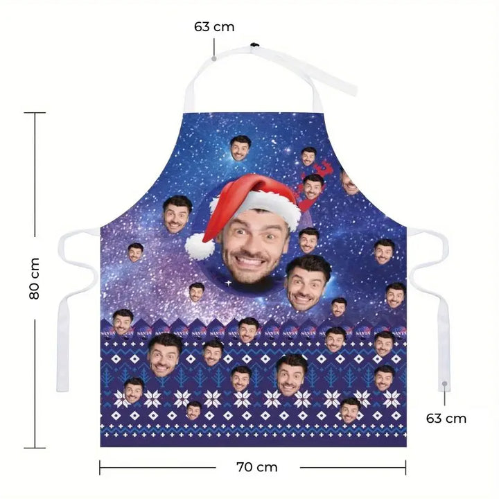 Tablier Personnalisé de Noël Espace