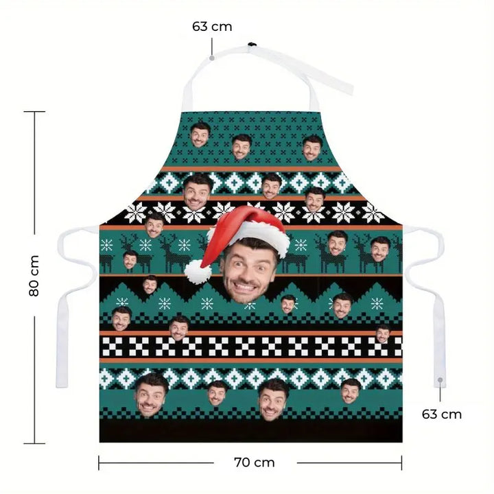 Tablier Personnalisé de Noël Vert
