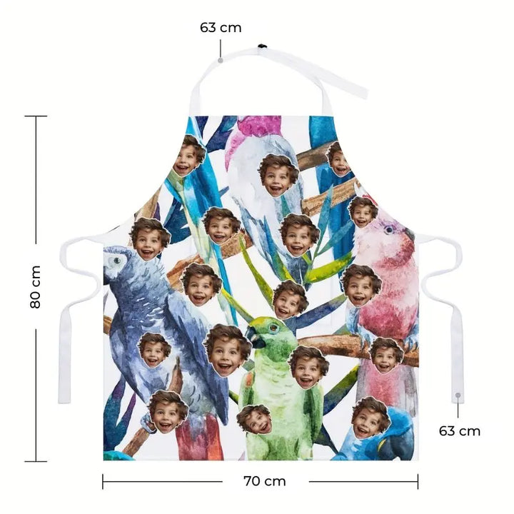 Tablier Personnalisé pour Homme Perroquet