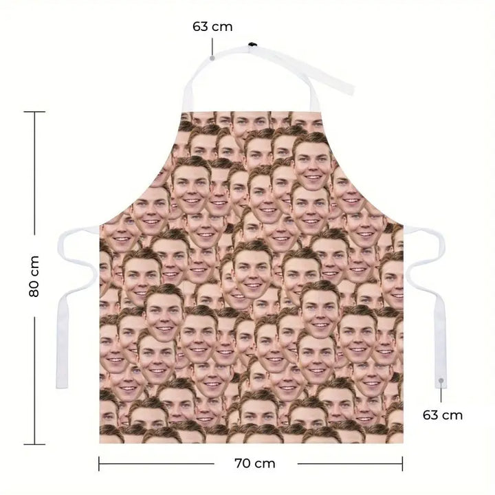 Tablier Personnalisé Visage Rempli de visages