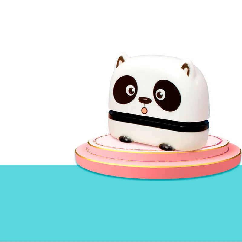 Tampon Personnalisé Vêtement - Panda / Bleu