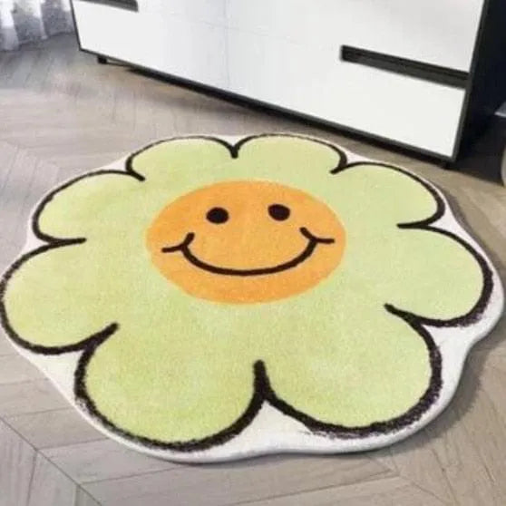 Tapis de Bain Fun Fleur verte