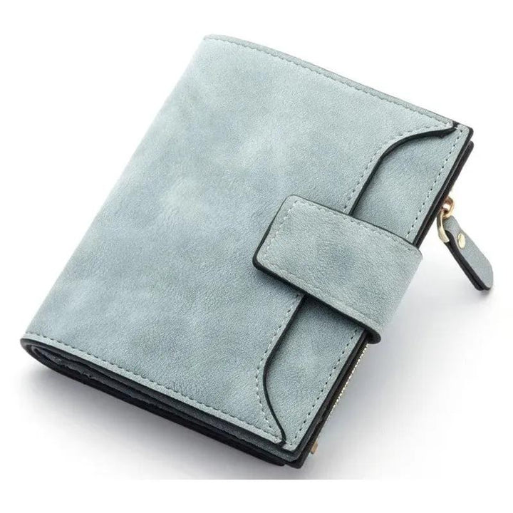 Portefeuille Femme Personnalisé Bleu
