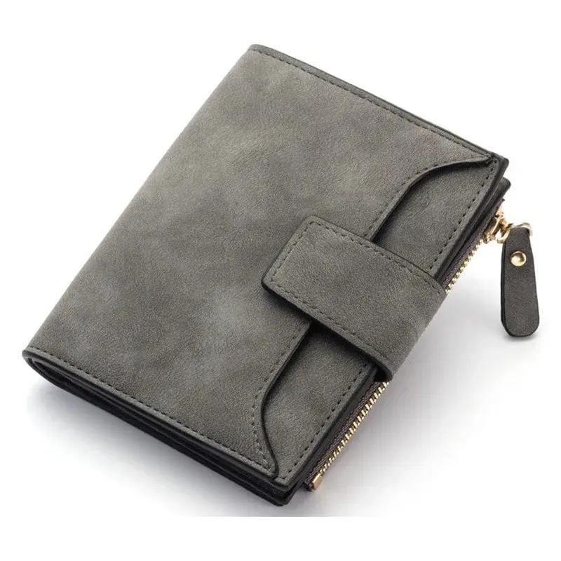 Portefeuille Femme Personnalisé Gris foncé