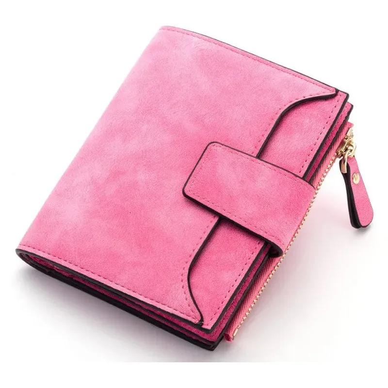 Portefeuille Femme Personnalisé Rose